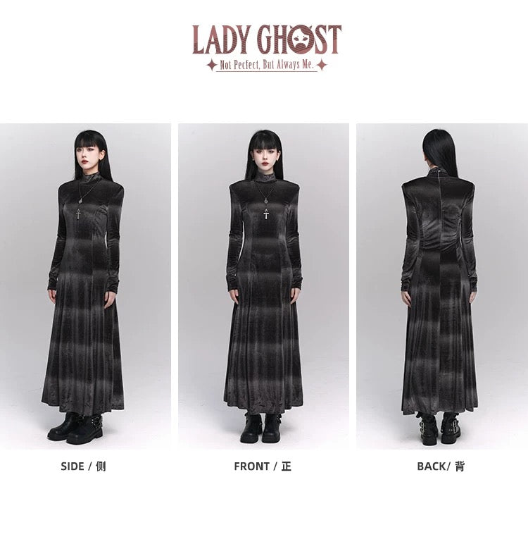 gothic velvet long dress / LG1163