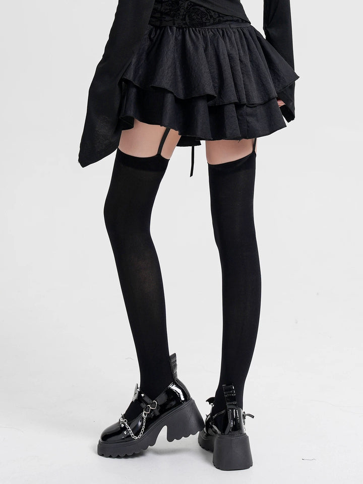 GOTHIC CROSS GARTER STOCKINGS / A1151