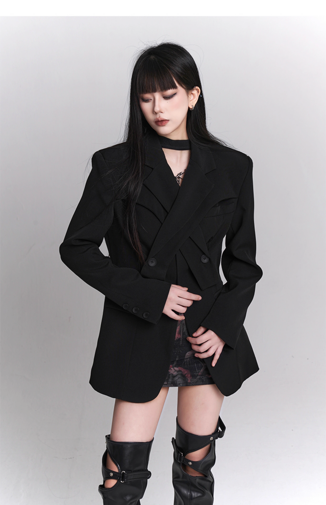 black suit jacket / LG1102