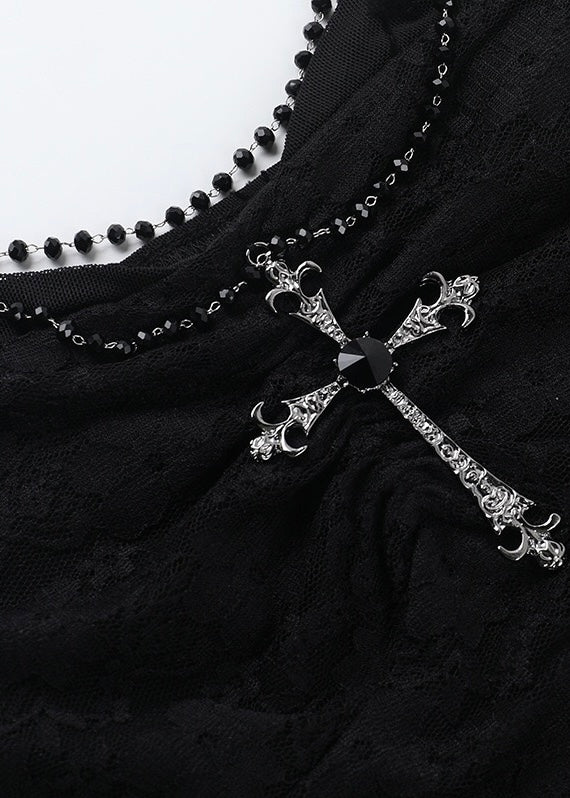 Cross lace camisole top / LG1299