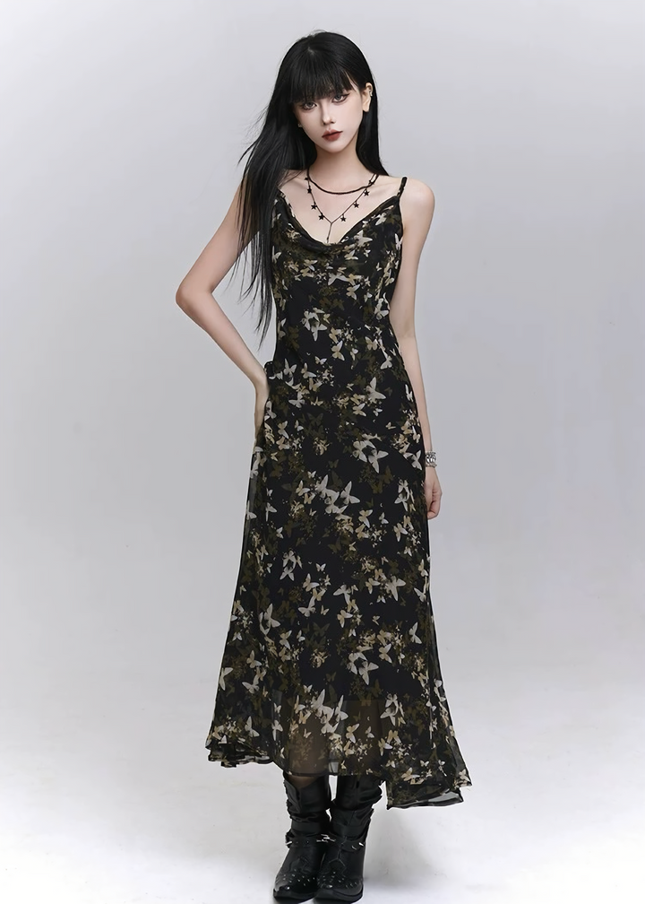 Midnight Bloom Cami Dress / LG1296