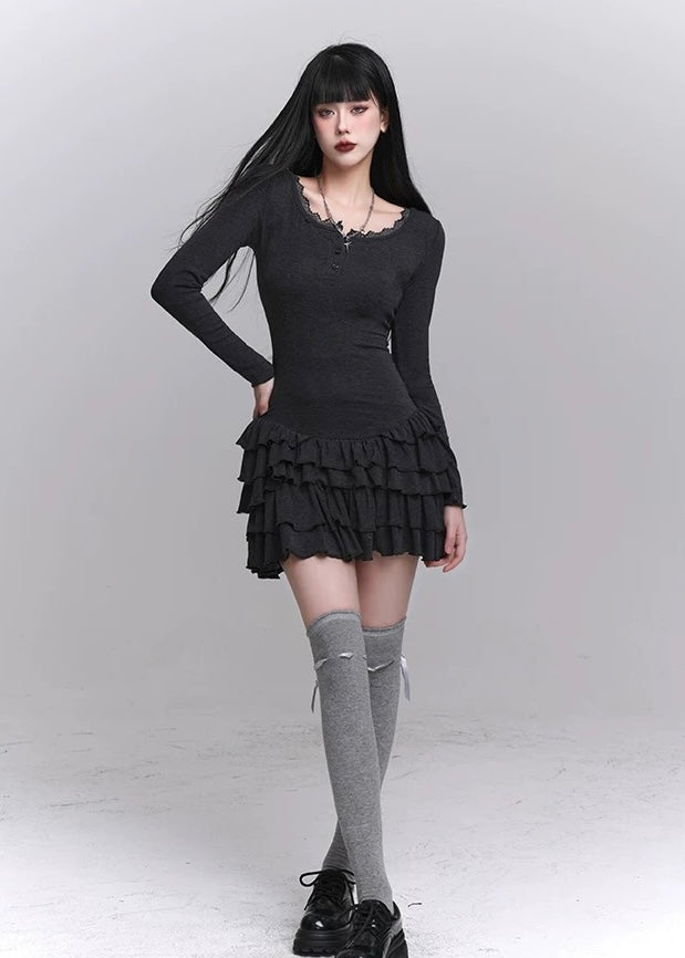 Slim Fit Dress &amp;amp; Fishbone Corset / LG1227 