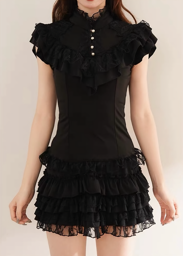 GOTHIC FRILL LACE SETUP / LG1644