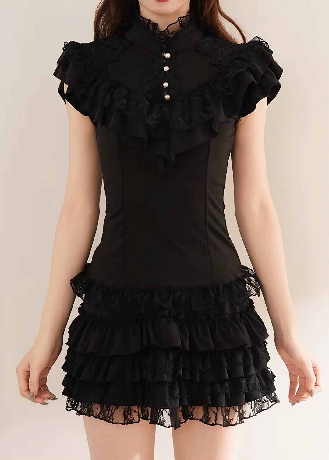 GOTHIC FRILL LACE SETUP / LG1644