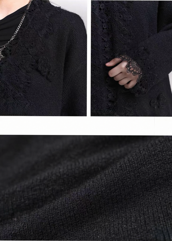 FLORAL LACE SOFT CARDIGAN / LG1456