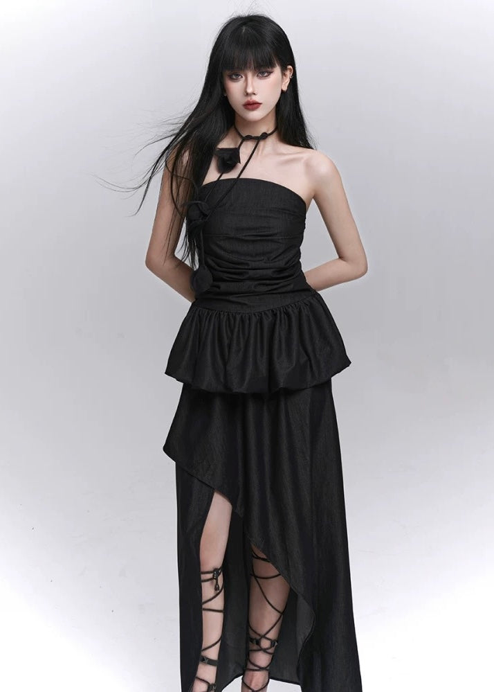 Asymmetrical peplum setup/lg1274_e4r