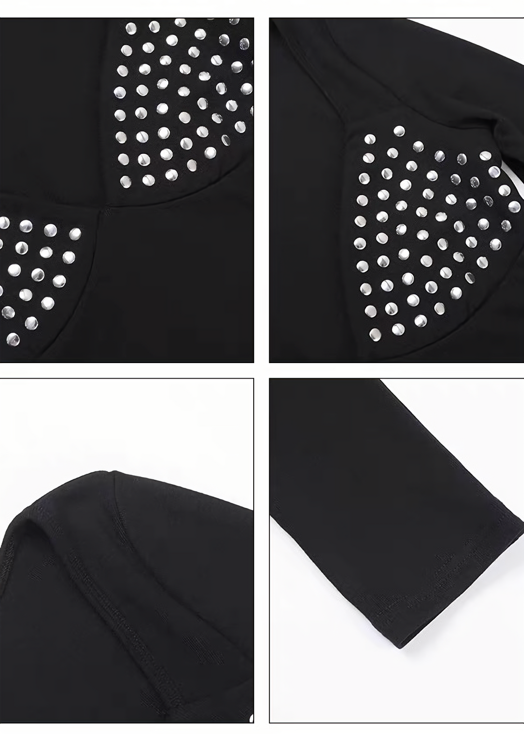 STUDDED V-NECK TOP &amp; BUCKLE SKORT / LG1714