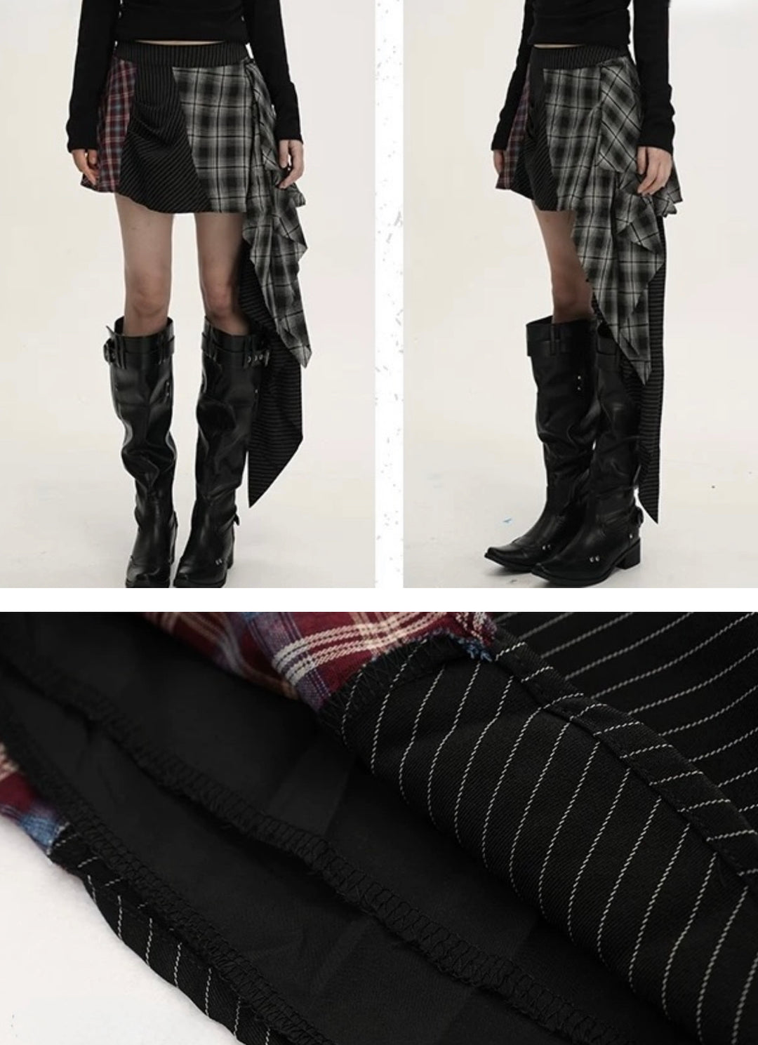 Multi Mix Drape Skirt / LG1379