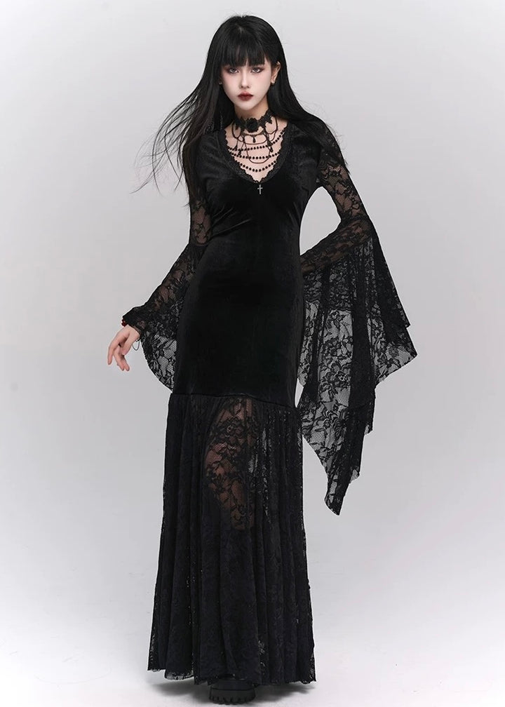 gothic retro velvet dress / LG1209