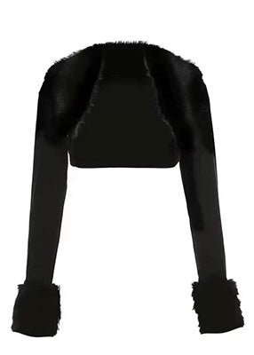 gothic cross dress &amp;amp; short fur jacket / LG1185_e4r