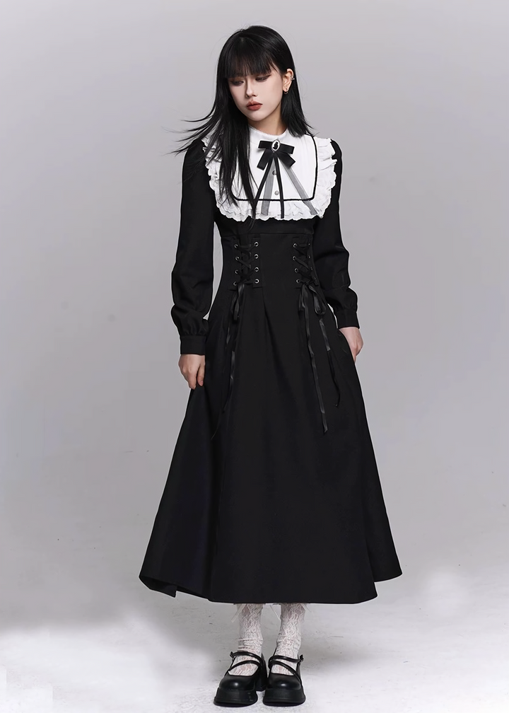 GOTHIC MAID LONG DRESS / LG1485