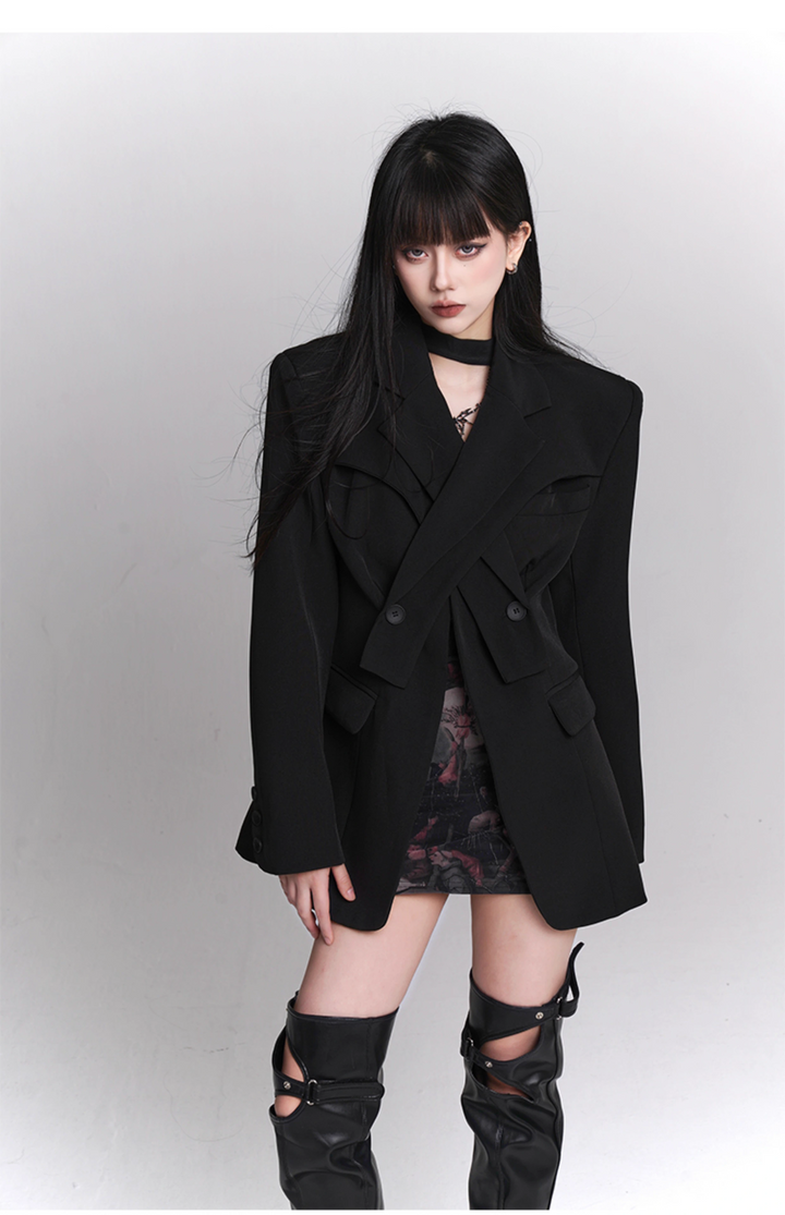 black suit jacket / LG1102