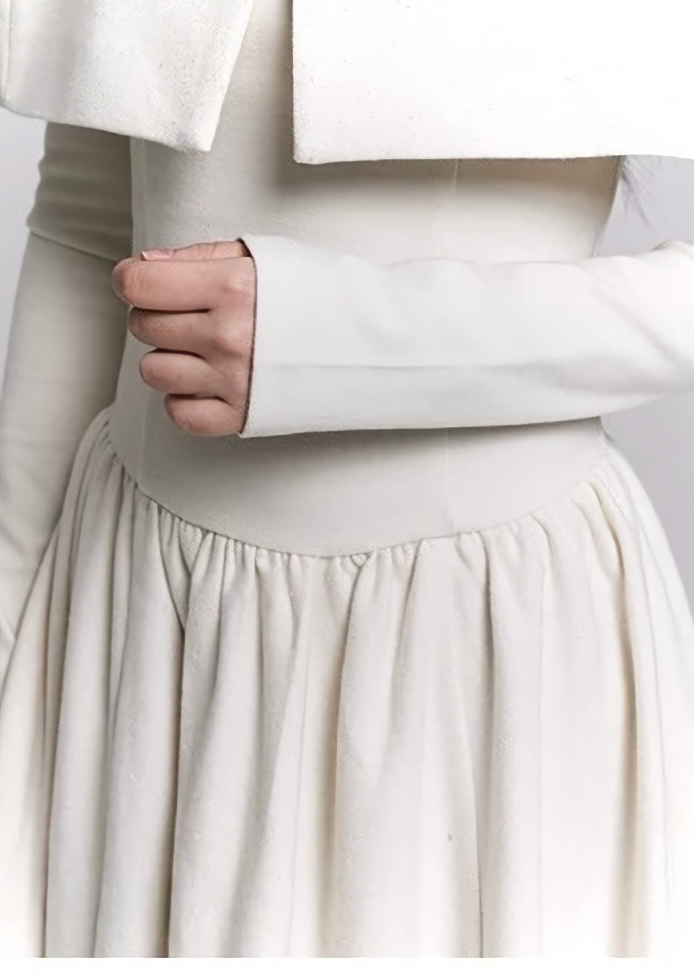 WHITE CEREMONY CAPE SET / LG1484