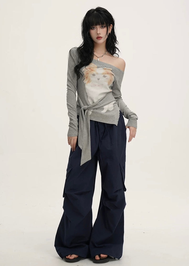 WIDE CARGO PANTS / LG1392