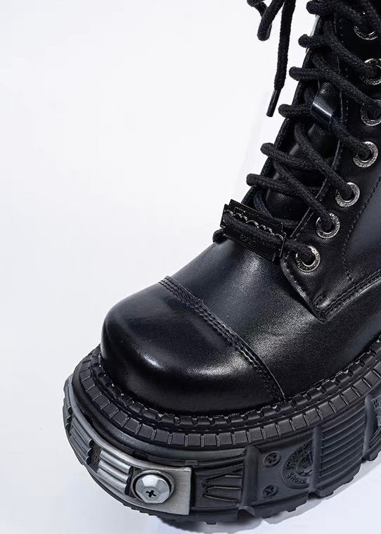 HEAVY SOLE LACE-UP BOOTS / V1166