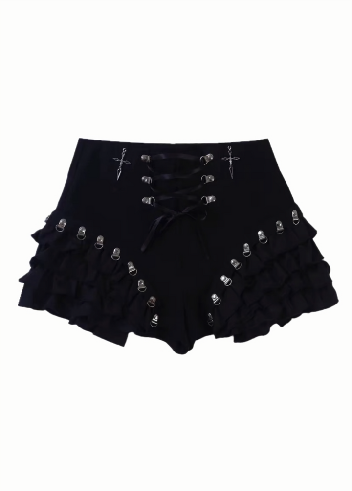 FRILL GOTHIC SHORT PANTS / LG1613