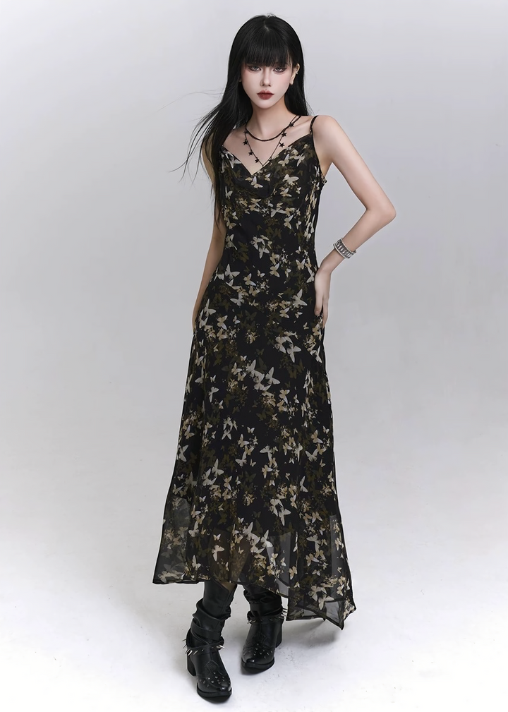Midnight Bloom Cami Dress / LG1296
