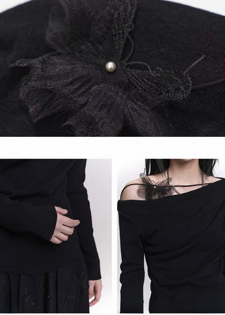 ASYMMETRIC STRAP OFF-SHOULDER TOP / LG1458