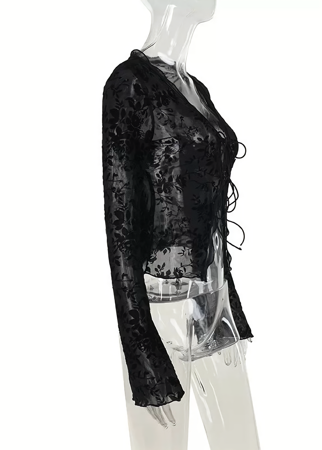 SHEER LACE GOTHIC CARDIGAN / LG1551