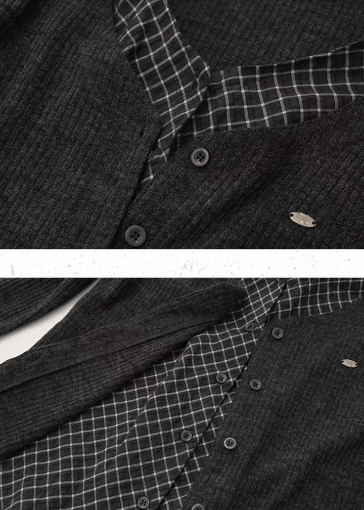 Rib Cardigan Set Tops / LG1387