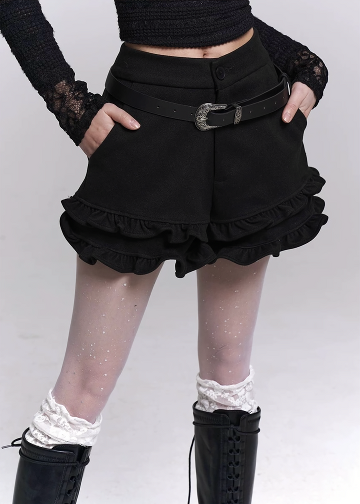 FRILL HEM SHORT PANTS / LG1498