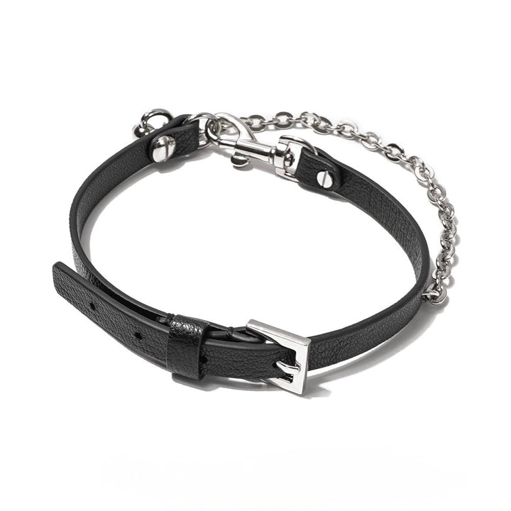 rock punk metal chain choker / a1105