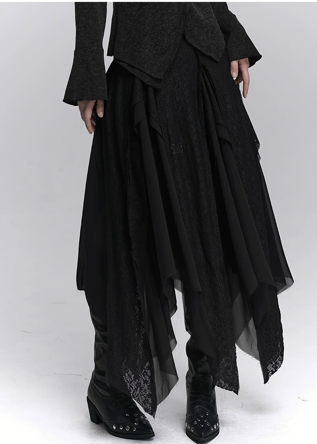 Asym Drape Layer Skirt / LG1434