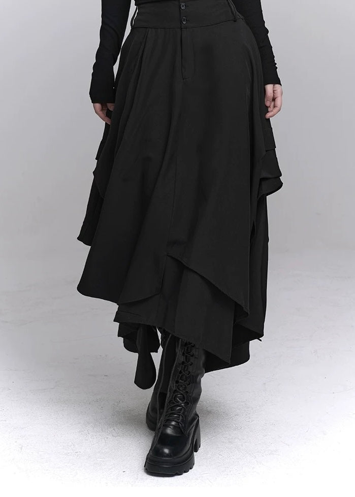 Black Irregular Skirt / LG1234