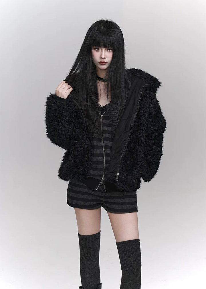 [Same-day delivery] rabbit furry jacket / LG1150 