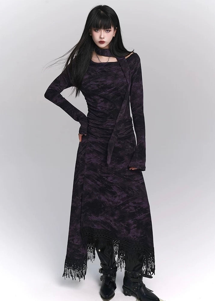 [Same-day delivery] gothic purple dress / LG1175