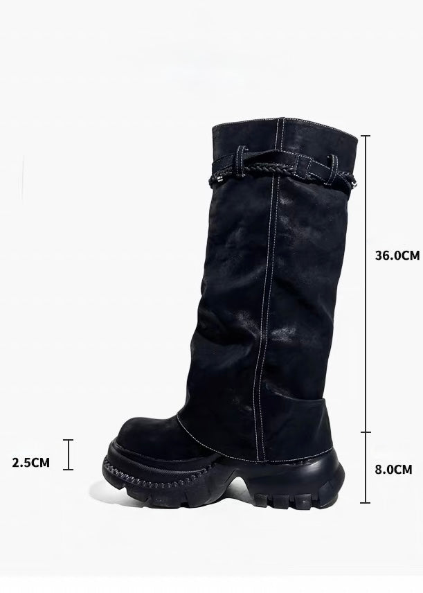 DARK Chain Belt Long Boots / V1184