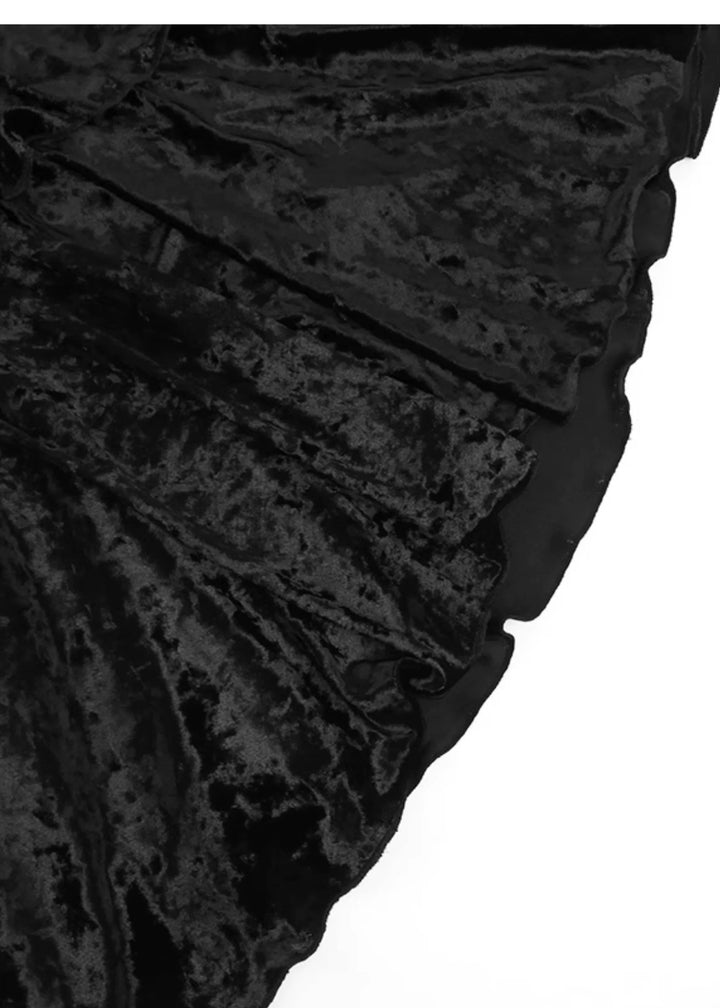 velvet fishtail skirt/lg1120_e4r