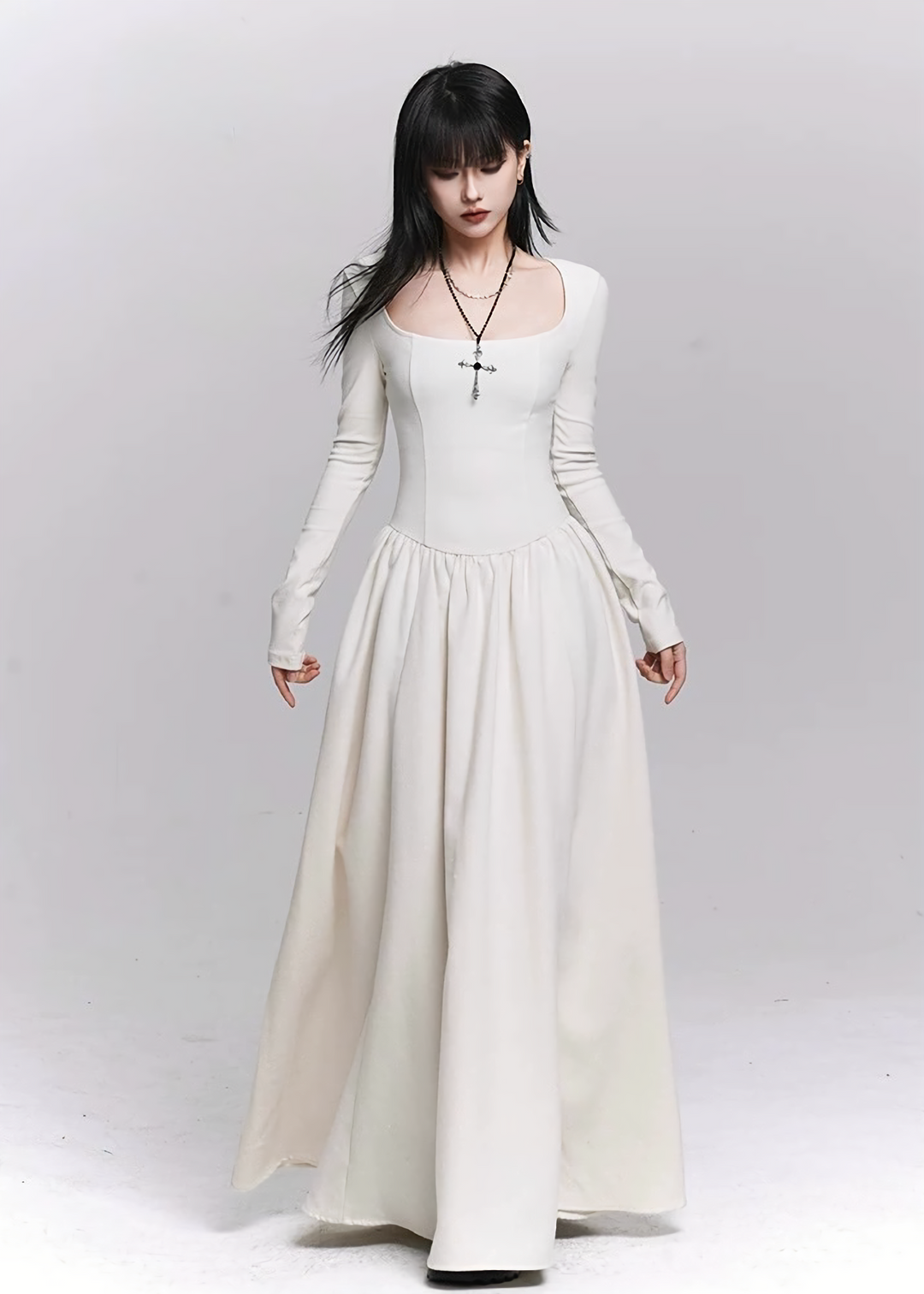 WHITE CEREMONY CAPE SET / LG1484