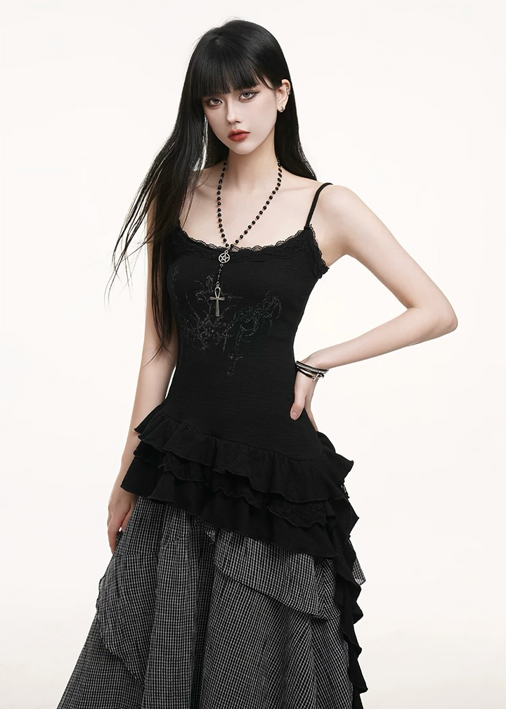 Ruffled hem camisole / lg1263