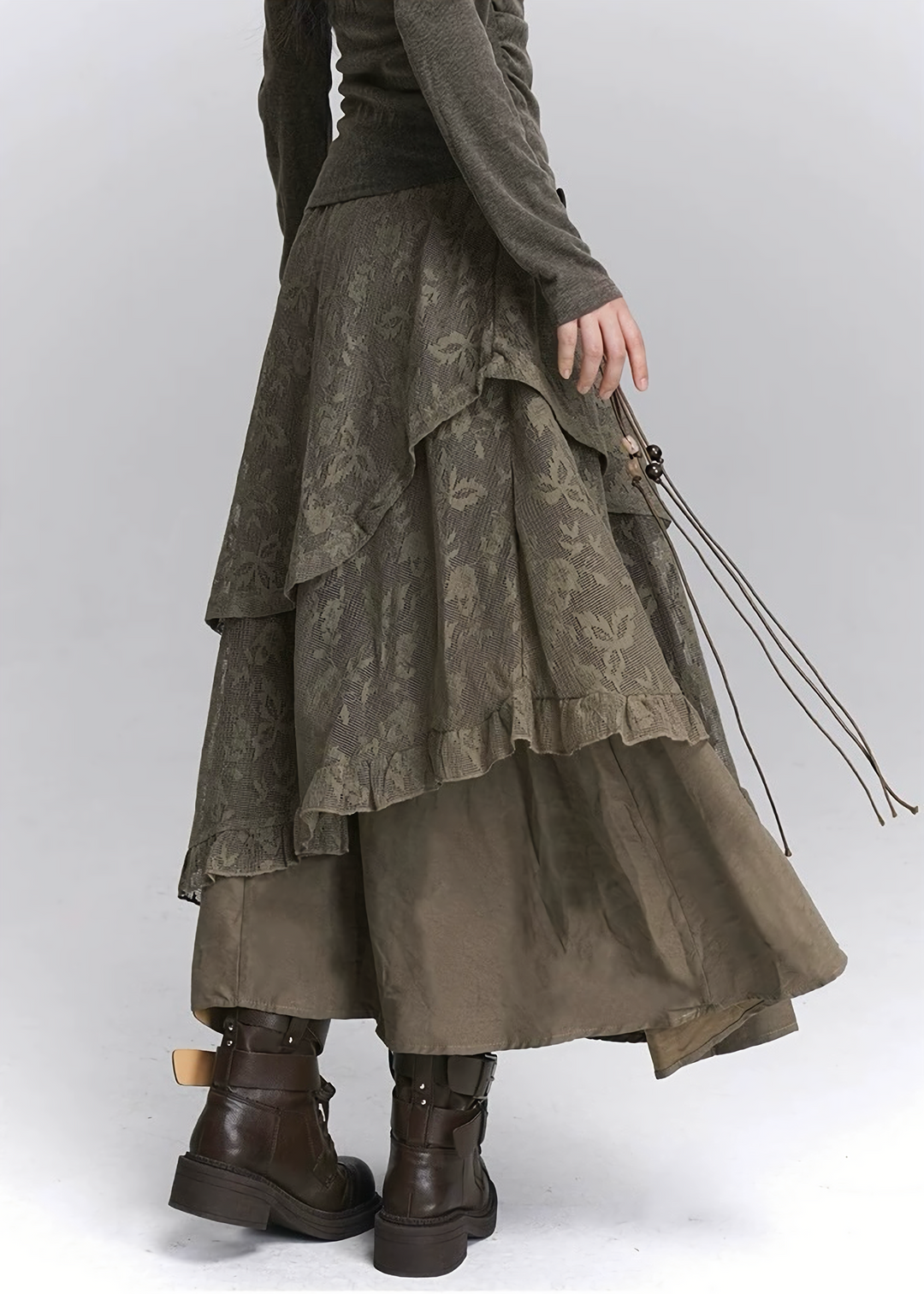 TWILIGHT LACE LAYERED SKIRT / LG1438