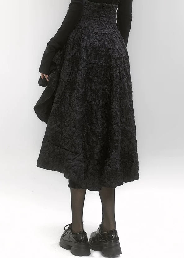 GOTHIC IRREGULAR HEM SKIRT / LG1186_e4r