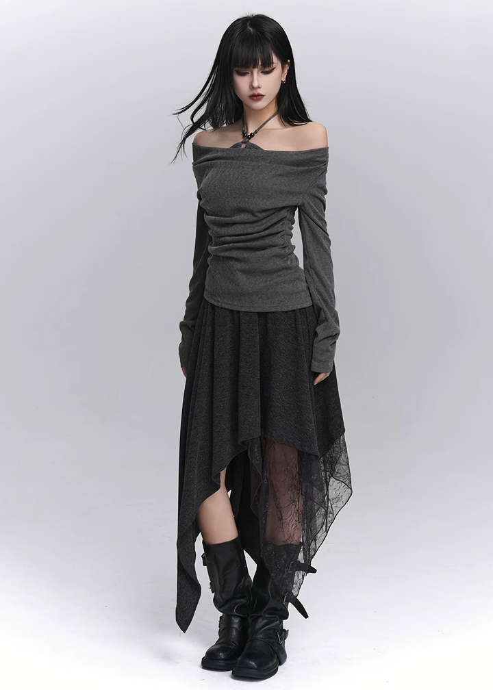 SHADOW OFF-SHOULDER TOP / LG1437