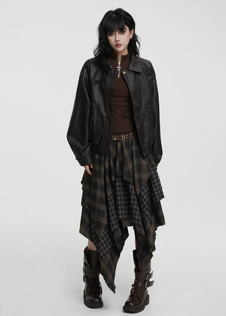 URBAN SHADOW PU LEATHER JACKET / LG1423