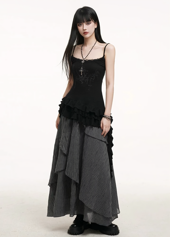 Ruffled hem camisole / lg1263
