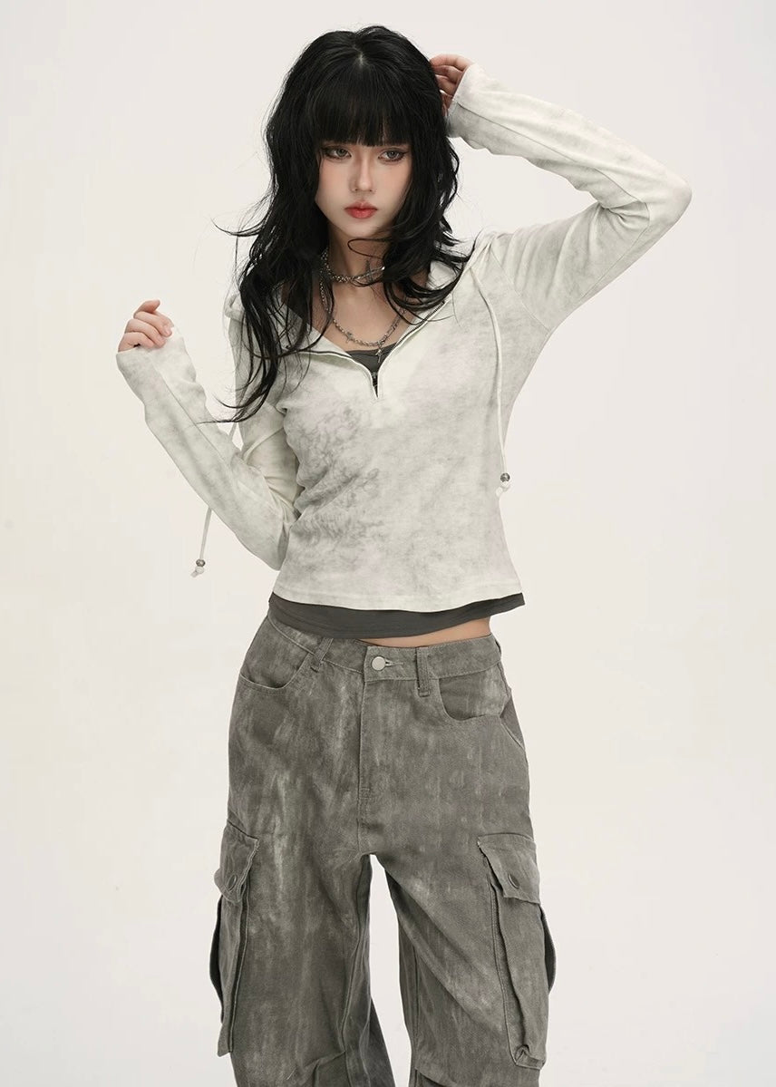 VINTAGE WASHED CARGO PANTS / LG1383