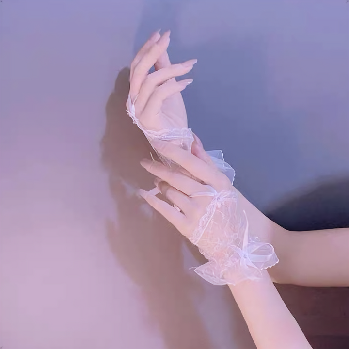 RIBBON LACE HAND COVER / V1178