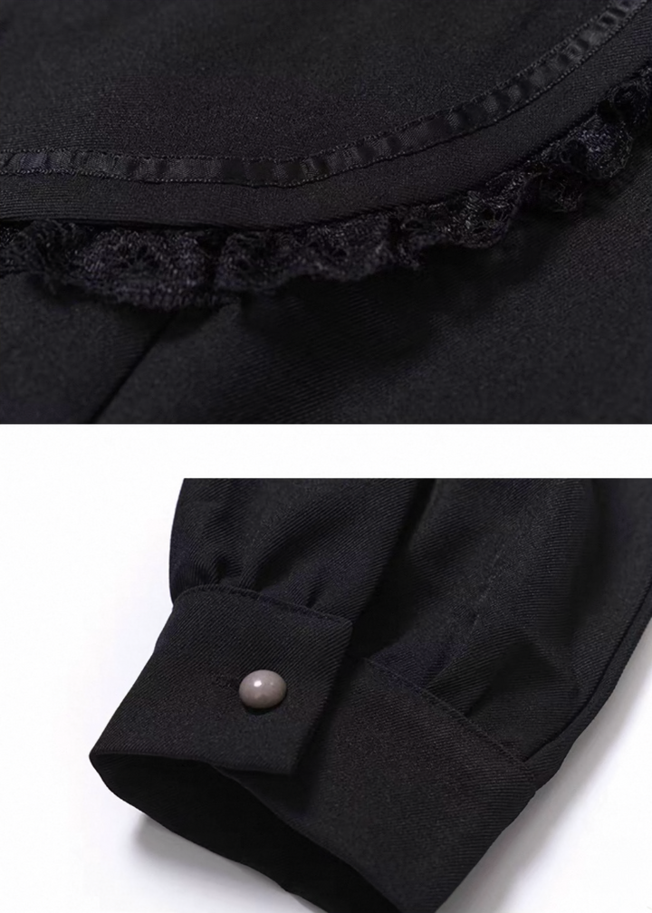 Ghostly Girl Black Long Dress / LG1486