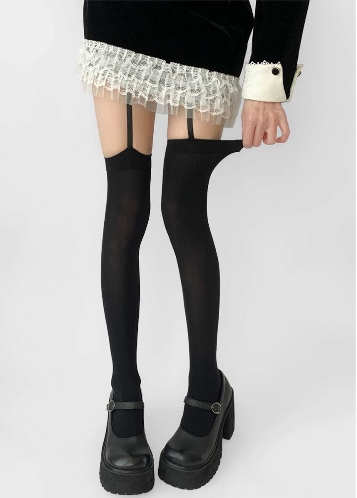 french suspender stockings / Y1108_e4r