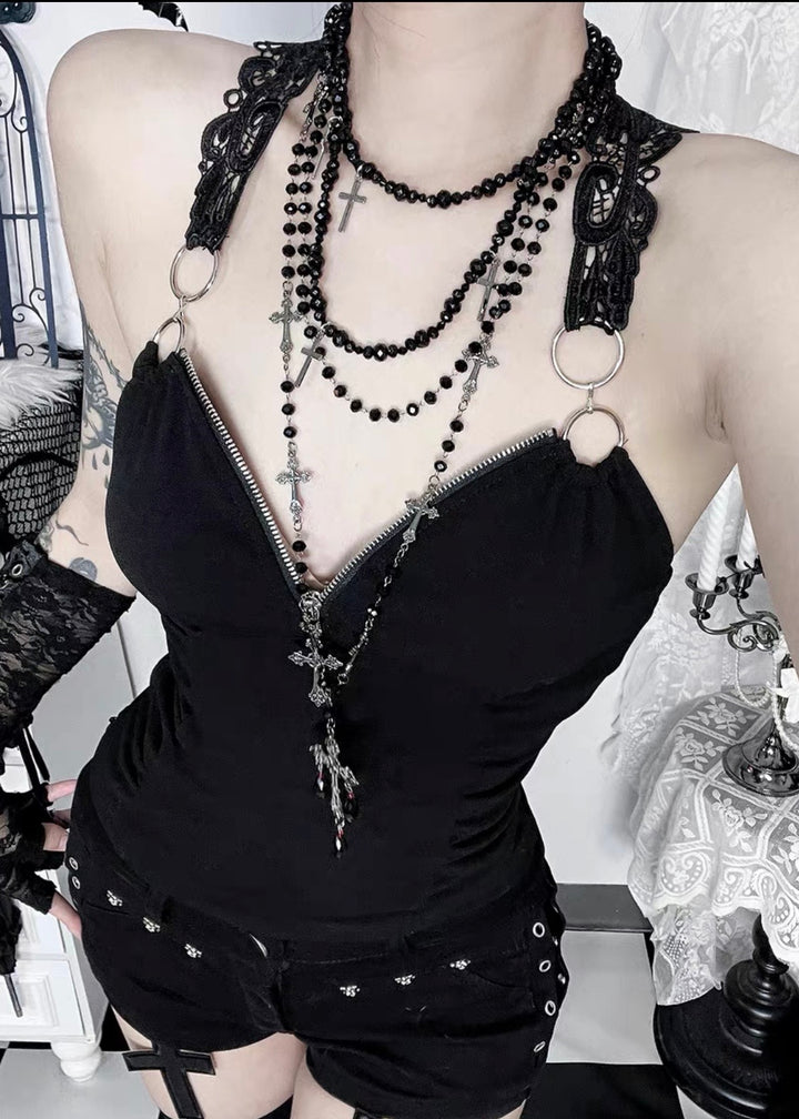 GOTHIC LACE ORNAMENT CAMISOLE / LG1665