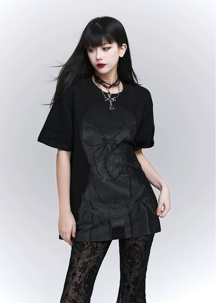 Gardenia Skull Tee / LG1290