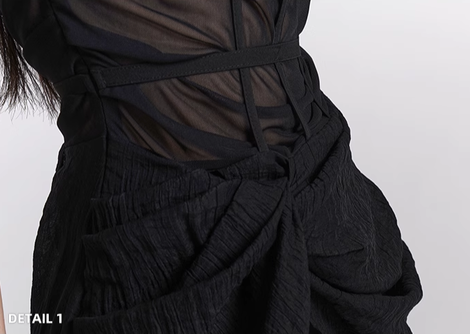 black gothic one piece dress / LG1101_e4r