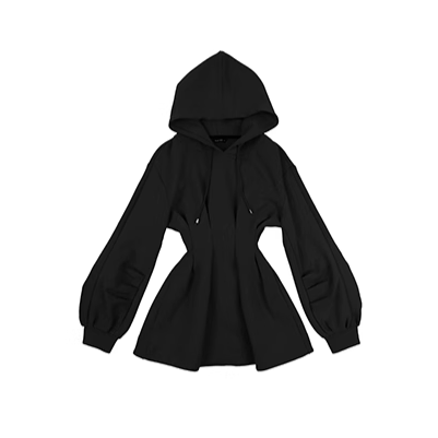 hooded sweatshirt dress/mu1102