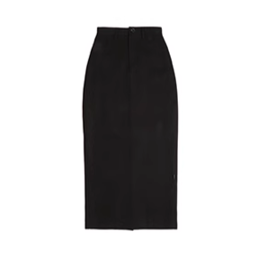 high waist one stop long skirt/mu1107