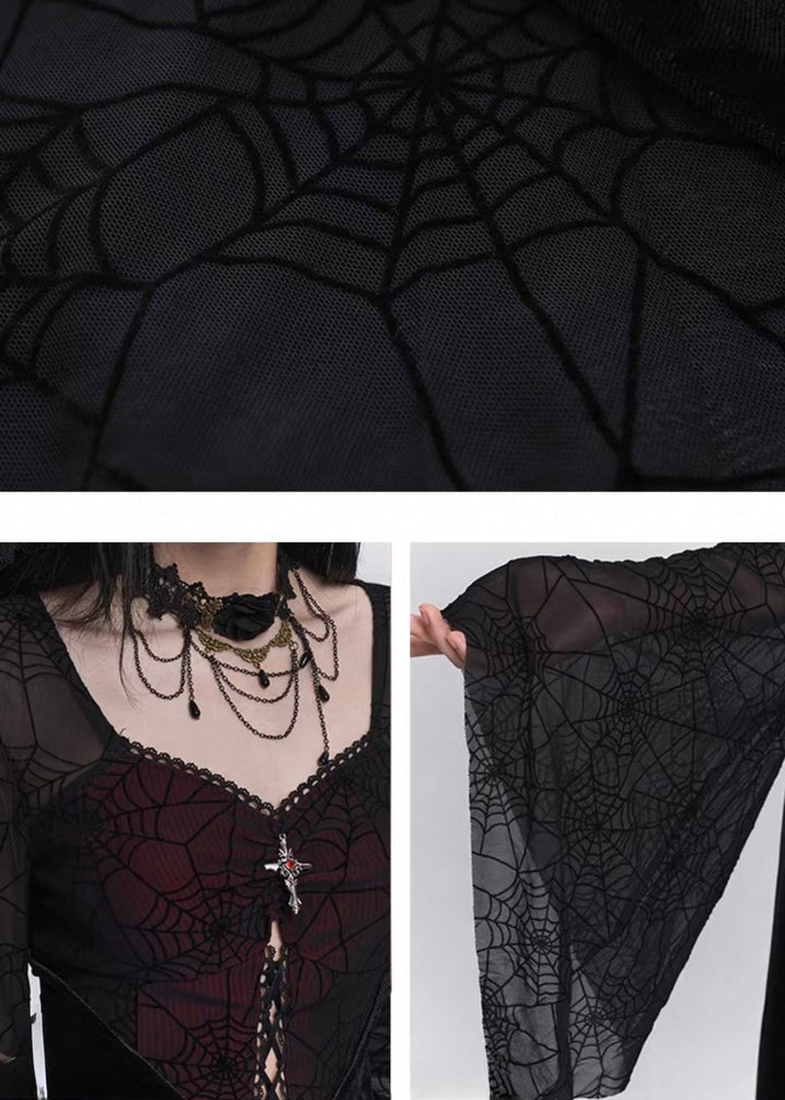 Dark Veil Gothic Long Dress / LG1409