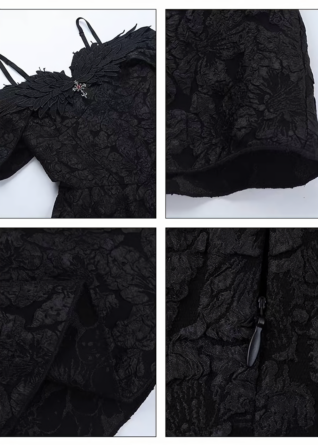 GOTHIC WING OFF-SHOULDER MINI ONEPIECE / LG1676